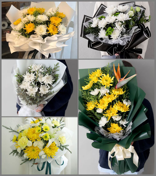 安徽阜阳市阜南县朱寨镇三河村白事花束代送